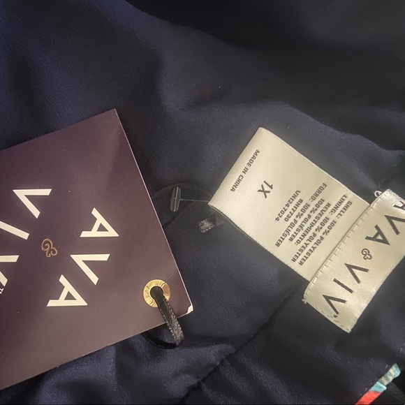 Ava + Viv Floral Pleated Skirt NWT - Picture 5 of 5